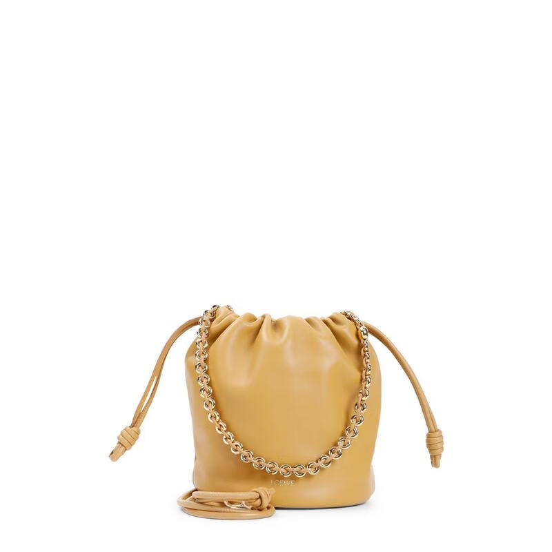 羅意威（LOEWE） CO 輕奢 女士  FLAMENCO 錢包水桶包 Beige 均碼