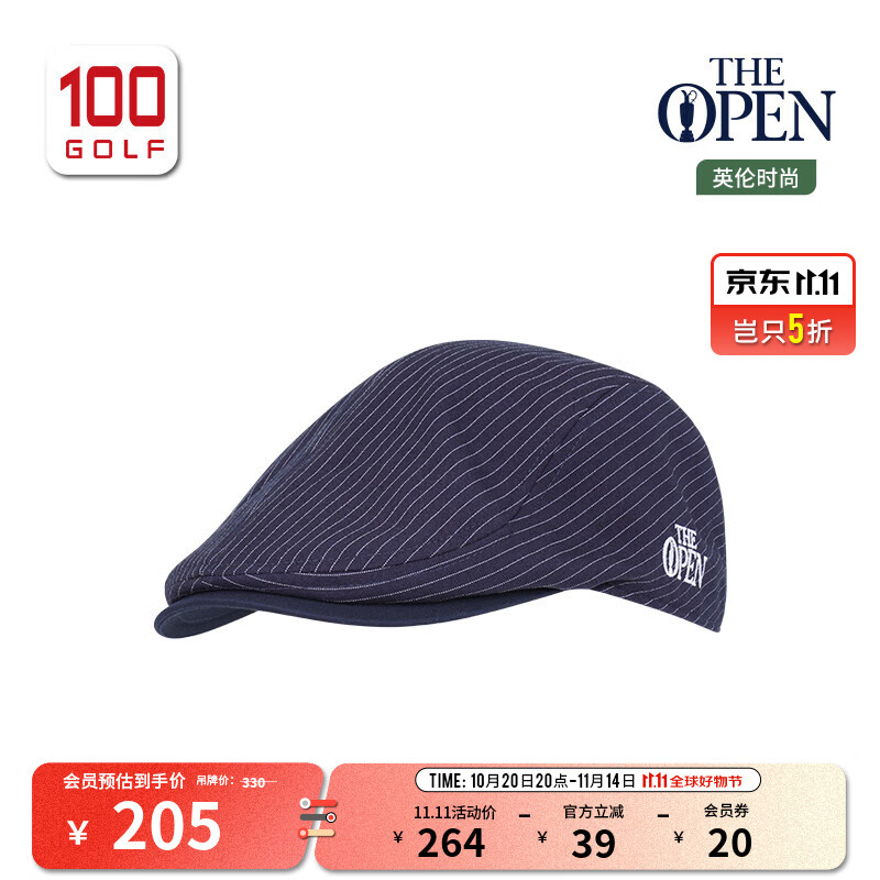 THE OPEN CHAMPIONSHIP英国公开赛高尔夫球帽女25全新时尚复古英伦风高尔夫鸭舌帽女 藏蓝 均码