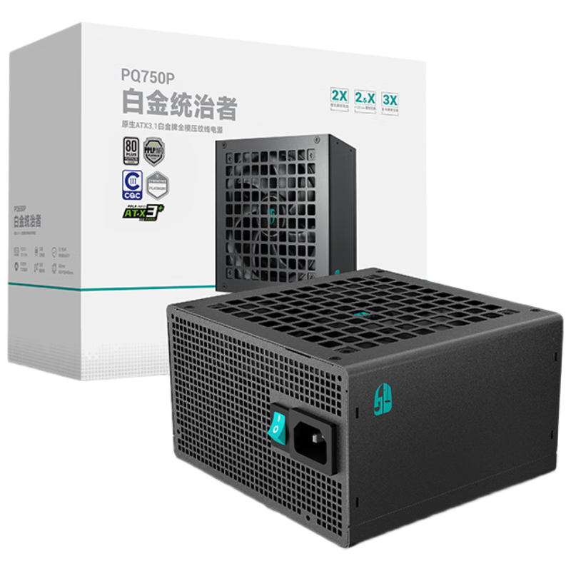 ���ݷ���DEEPCOOL���750W�׽�ATX3.1ȫģ��ԴPQ750P����RTX5070�Կ�����ϵ������/ѹ����/FDB���/12�껻�£� 449.1Ԫ(������)