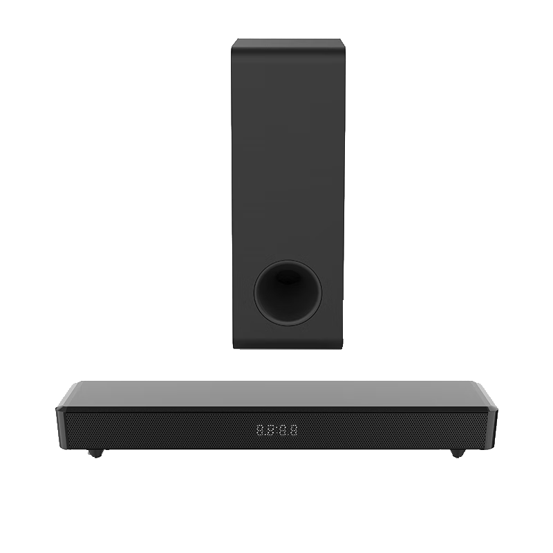 IRONSIMITH百搭家庭影院电竞桌面游戏音箱2.1声道低音炮家用电脑台式电视游戏机投影仪笔记本蓝牙回音壁音响 黑色 V01