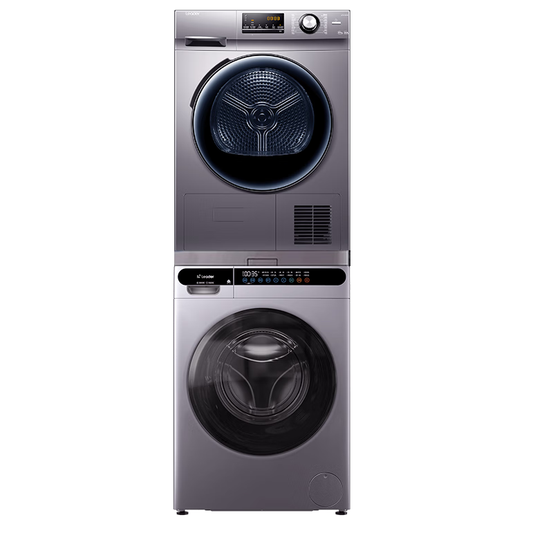 海尔洗烘套装10公斤变频洗衣机全自动滚筒+10公斤热泵烘干机干衣机除菌螨家用电器一体机烘衣服大容量家电 海尔Leader巴氏除菌+双喷淋+热泵式干衣机