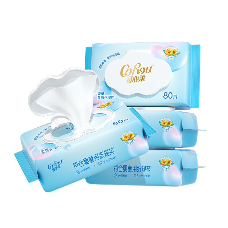 ������ COROU ʪ�� 80��*4�� �ֿ�ƨר�� EDI��ˮ���� Ӥ�׶����� 16.6Ԫ�����׹���