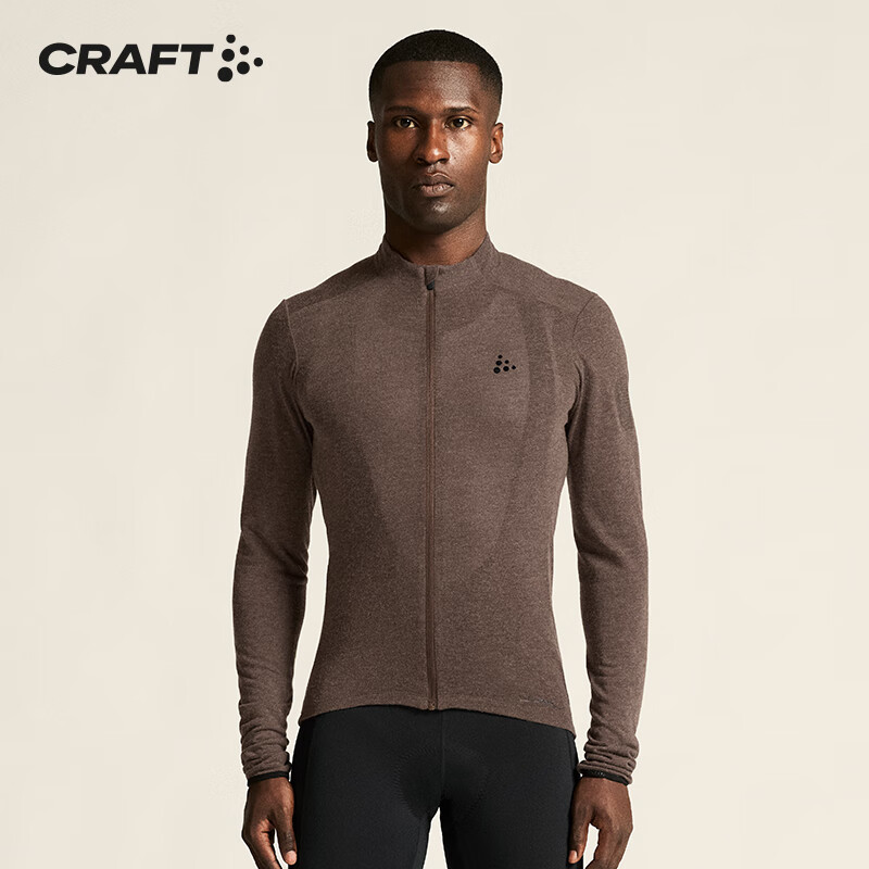 CRAFT骑行Core Essence冬季男子骑行服美丽诺羊毛针织保暖公路骑行上衣 天空蓝 L