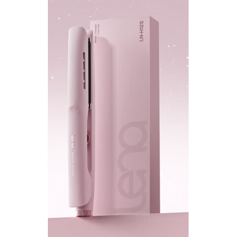 lena鎖水直板夾直發(fā)卷發(fā)兩用卷發(fā)棒負(fù)離子納米涂層電夾板拉直發(fā)器 櫻花粉