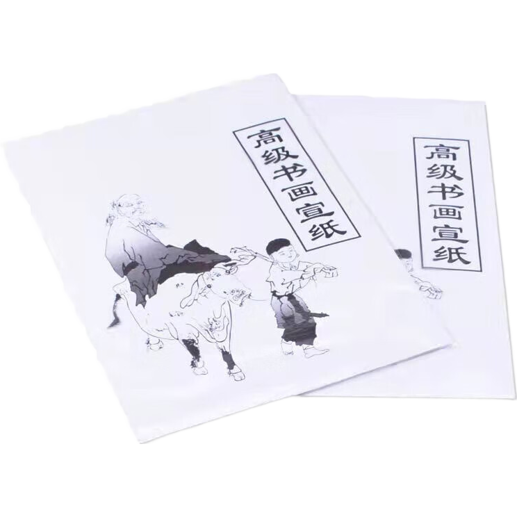 书画宣纸8K宣纸4开8开生宣熟宣半生半熟宣纸学生书法国画画画宣纸 8开宣纸 1包（10张）