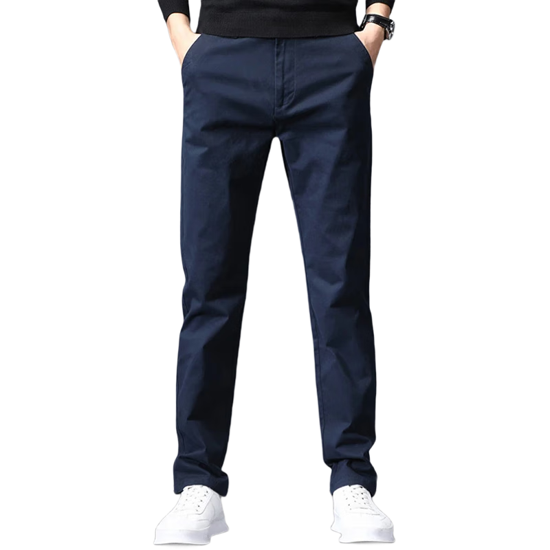 花花公子（PLAYBOY）休闲裤男直筒2025年裤子男秋冬季男士宽松潮流长裤 黑色加绒 32