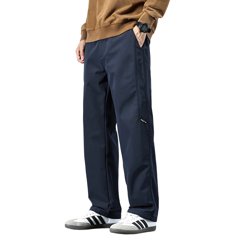 吉普（JEEP）休闲裤男秋冬季潮流宽松工装裤子男士运动直筒男裤 藏青 XL