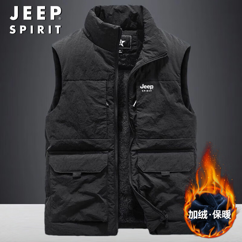 ���ڲ�����JEEP SPIRIT���������ﶬ���п��ɼ��޼Ӻ����촿ɫ���������� ����ɫ XL 189Ԫ