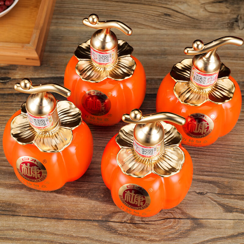 白水杜康国匠御品万柿如意248ml*4瓶 52度浓香型白酒 手提礼盒装 宴请送礼 52度万柿如意 248ml*4瓶*1礼盒装