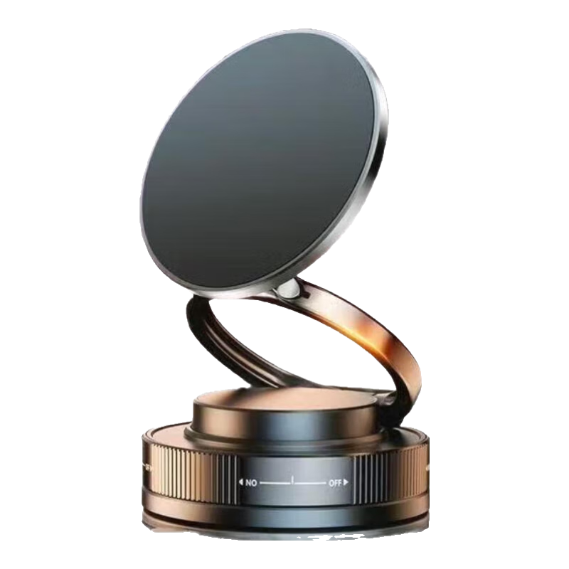 真空吸盘磁吸手机支架多功能车载中控台防抖导航车内专用 升级磁吸款黑色/送引磁环【苹果12以上可直接使用】