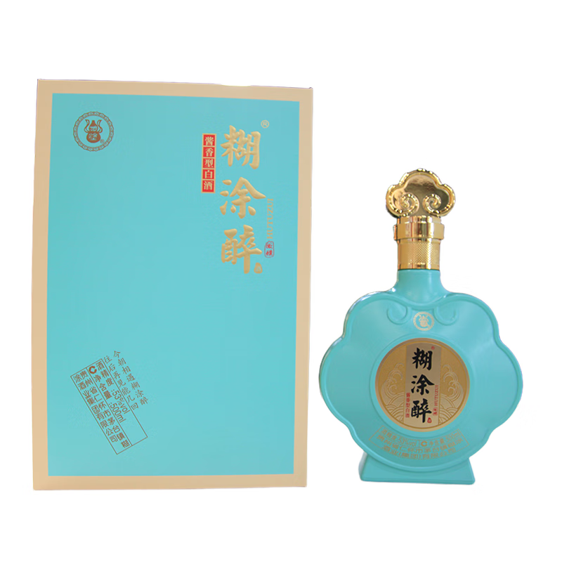 青玉藏韵糊涂醉微醺 酱香型白酒 53度500ml 53度 500mL 1瓶