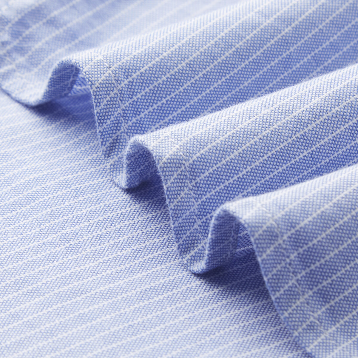 杉杉(FIRS)【100%新疆棉&亲肤内搭】秋季男士竖条纹上衣男式长袖衬衫男 欧碧绿 42 185/100B(42)