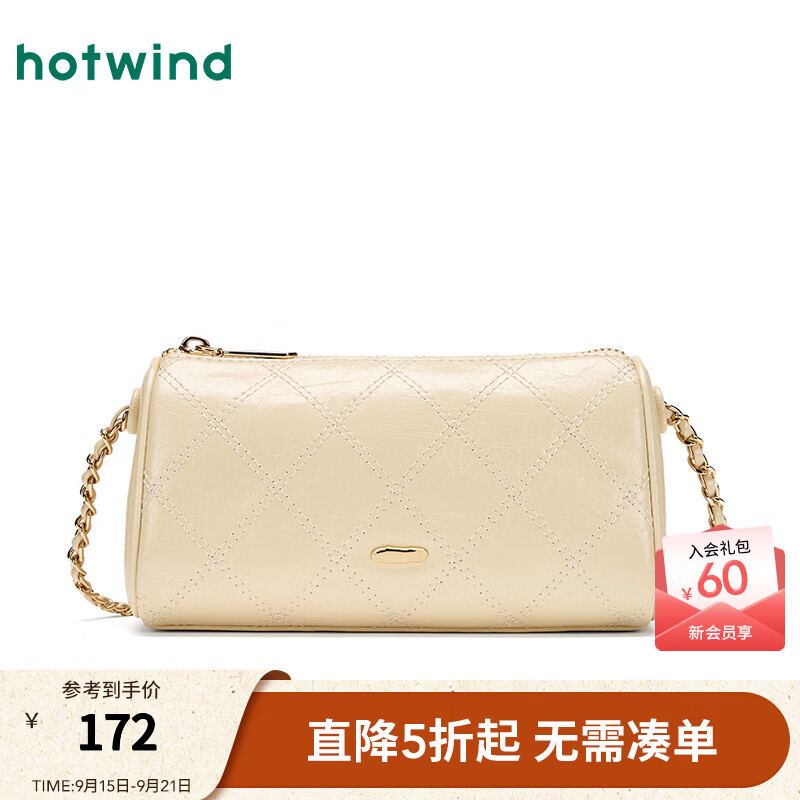 热风女包单肩包2025年秋季新款女士浅黄色简约高级感迷你小众斜挎包女 25黄色 F