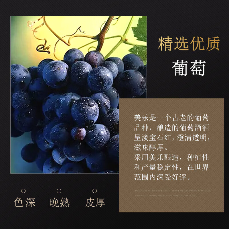 莱菲堡（LFFO）法式原酒红酒赤霞珠红葡萄酒聚会婚宴酒自饮750ml 2瓶礼袋装