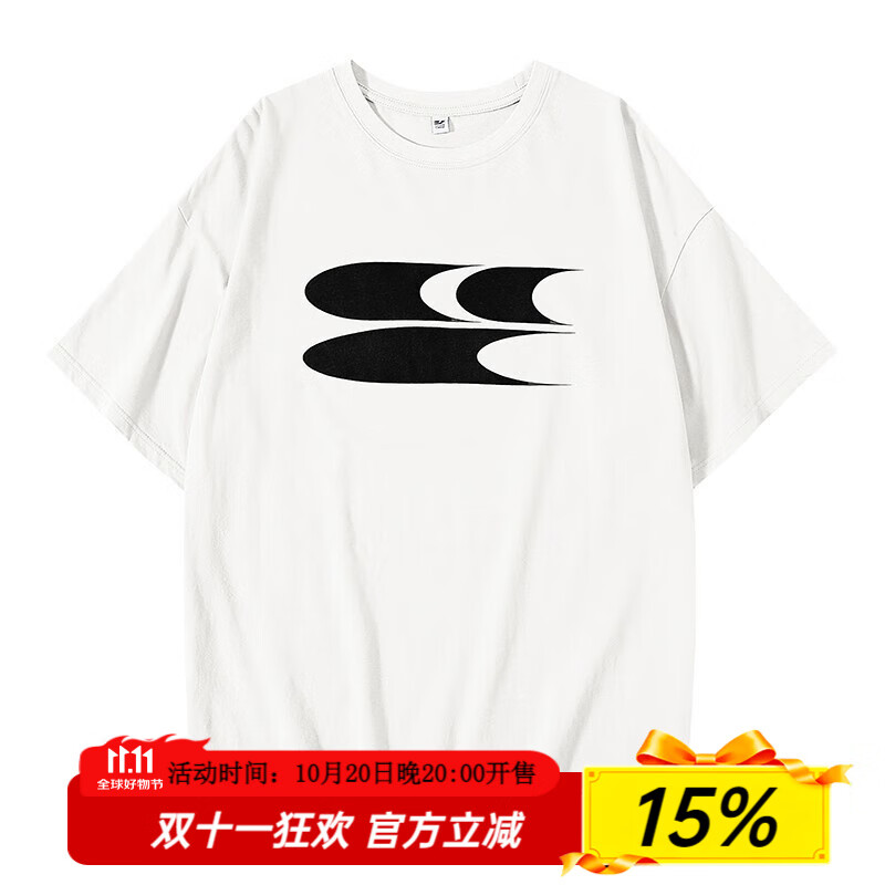 Crying center 哭喊中心 姜黄3C经典logo短袖T恤索罗娜环保面料半袖圆领全新升级 白色(Sorona升级版) M