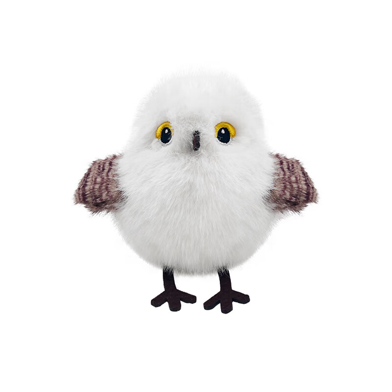 petgravity宠有引力扑腾小肥啾猫咪自嗨解闷玩具仿真小鸟自动逗猫棒消耗体力 白山雀