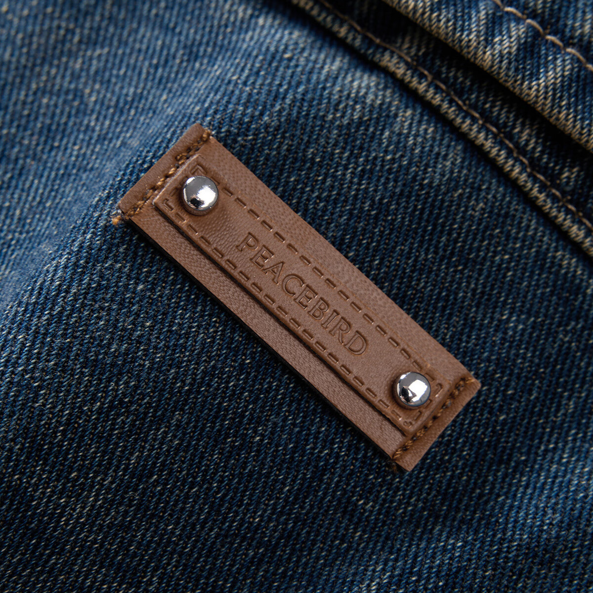 太平鸟秋冬外套集合链接新款女装小香风机车服PU外套冬装夹克 刺绣牛仔外套牛仔深蓝 S