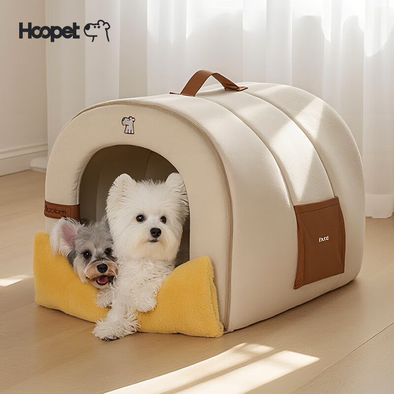 华元宠具（hoopet）暖绒拱形窝小狗小猫咪睡觉窝宠物睡袋小型犬可拆洗猫狗秋冬保暖窝