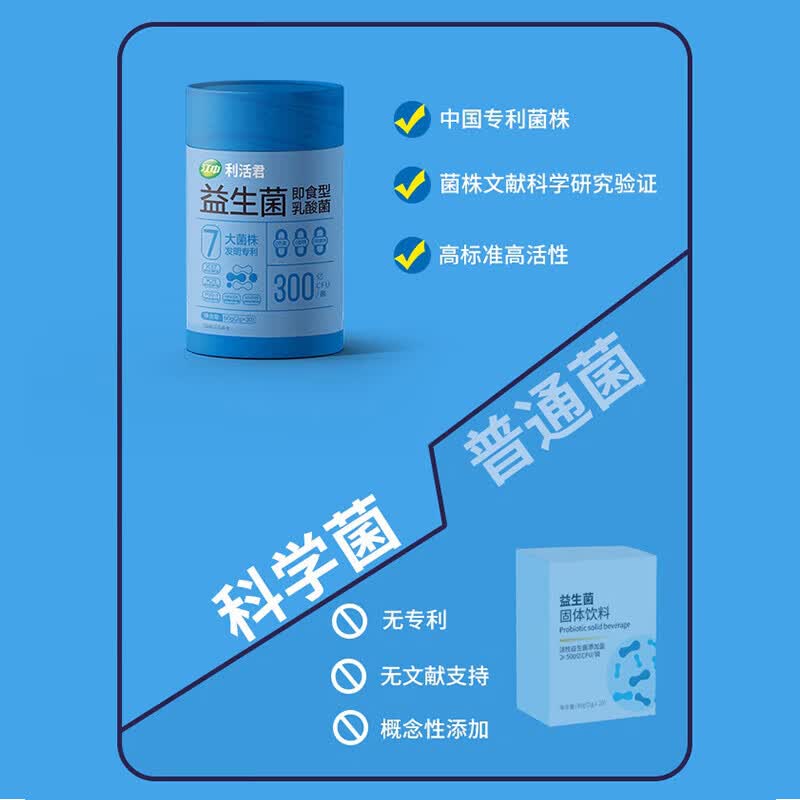 江中益生菌更专业 专注肠胃健康57年 官方正品 2罐（即食型乳酸菌） 30条*2盒