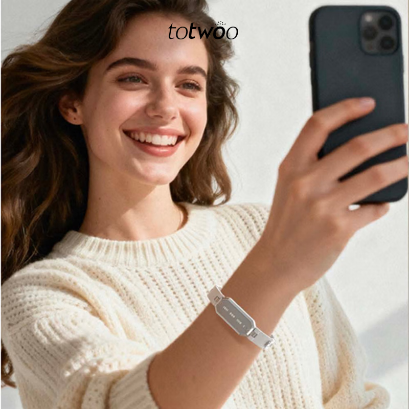 totwoo情侣手链密语感应手链送男女礼物定情信物礼物小众轻奢情人节礼物 【情侣一对】彼此印记-锆石款