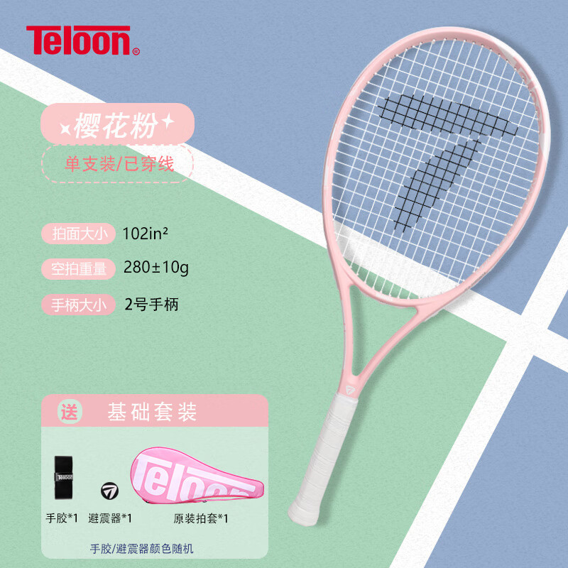 天龙（Teloon）网球拍带线回弹网球初学者训练器大学生男女单人自打套装 MARK IX（2号柄）单拍基础款