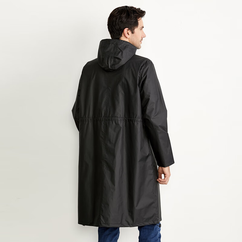 Freesmily2025成人时尚风雨衣徒步旅行外套防风防沙户外男女同款雨披徒步轻 9026黑色 XL 1件