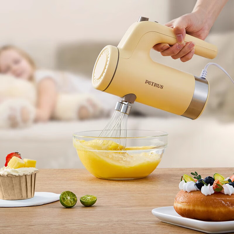 柏翠（petrus）（瑕疵機）打蛋器電動(dòng)烘焙手持全自動(dòng)小型打發(fā)奶油PE4520 外觀(guān)微瑕疵機（95新）