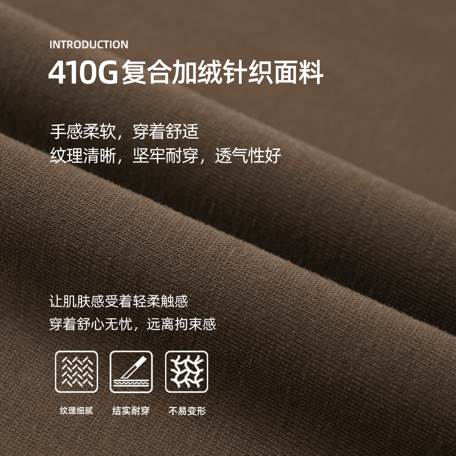 鹿家门美式纯色加绒运动卫衣男款秋冬宽松休闲套头衫大码健身上衣 浅卡其色（薄款） XL 推荐170-190斤