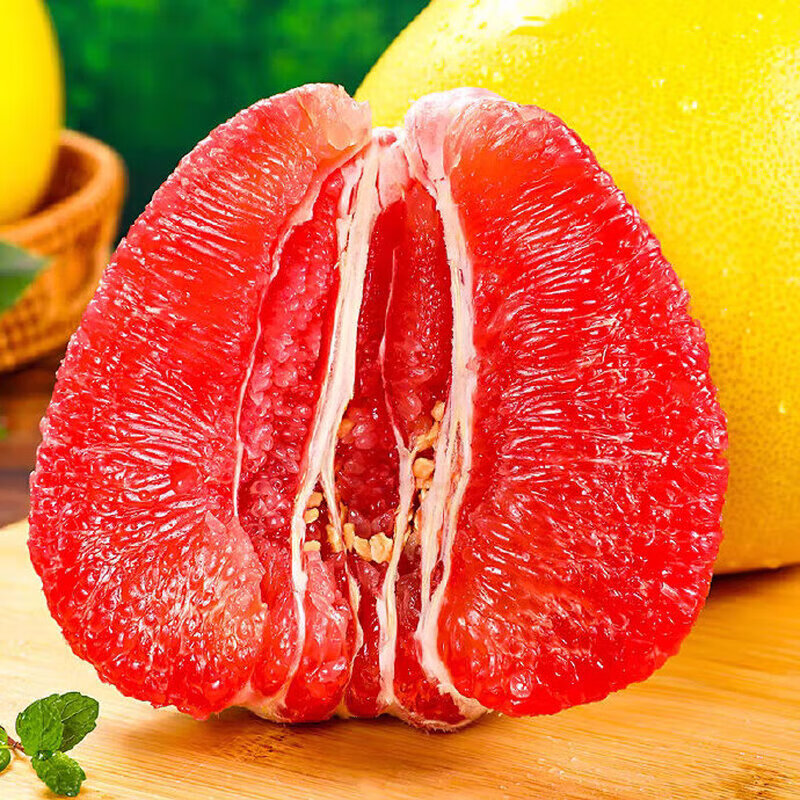 壹棵弘芯正宗福建新鲜红心蜜柚子当季现摘爆汁柚子孕妈儿童生鲜水果整箱 精选5斤超值装 净重约4-5斤