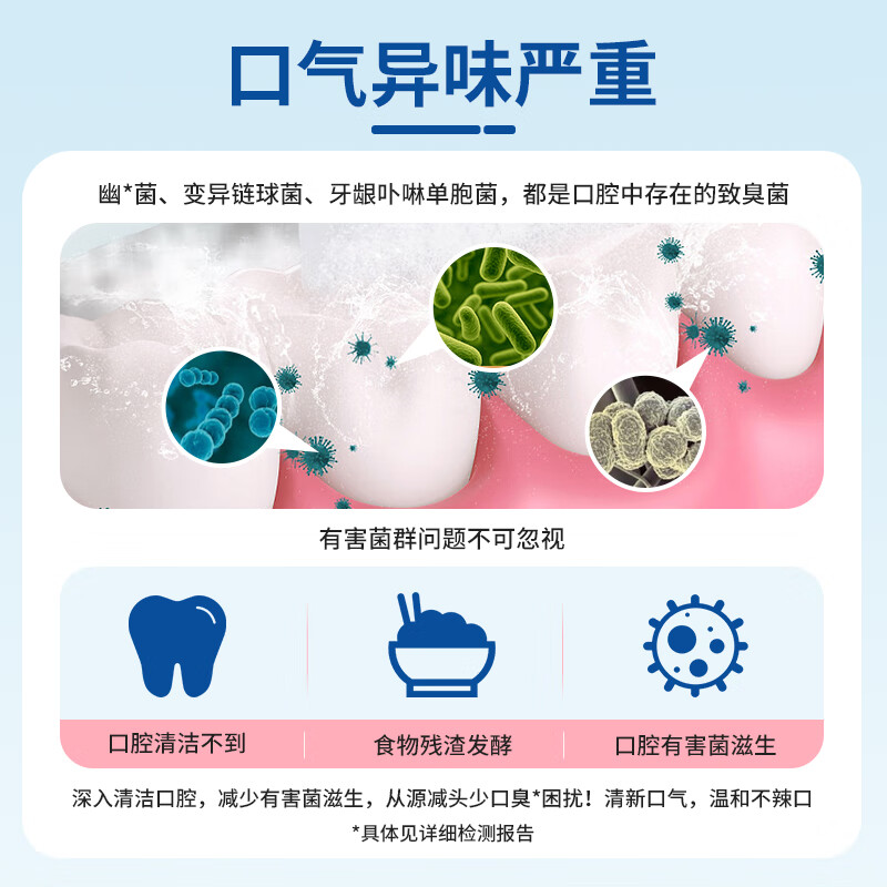 菁幽益生菌漱口水独立小包装无酒精清新口气便携 99%抑菌 温和不辣口 【人气组合】白桃+薄荷12ml*40