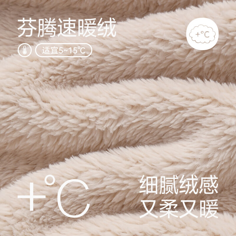 芬腾珊瑚绒睡衣男女士秋冬季套装保暖法兰绒加绒加厚休闲家居服冬天 FJ26940692杏色 【单女款】 L 建议:女110-124斤,男126-146斤