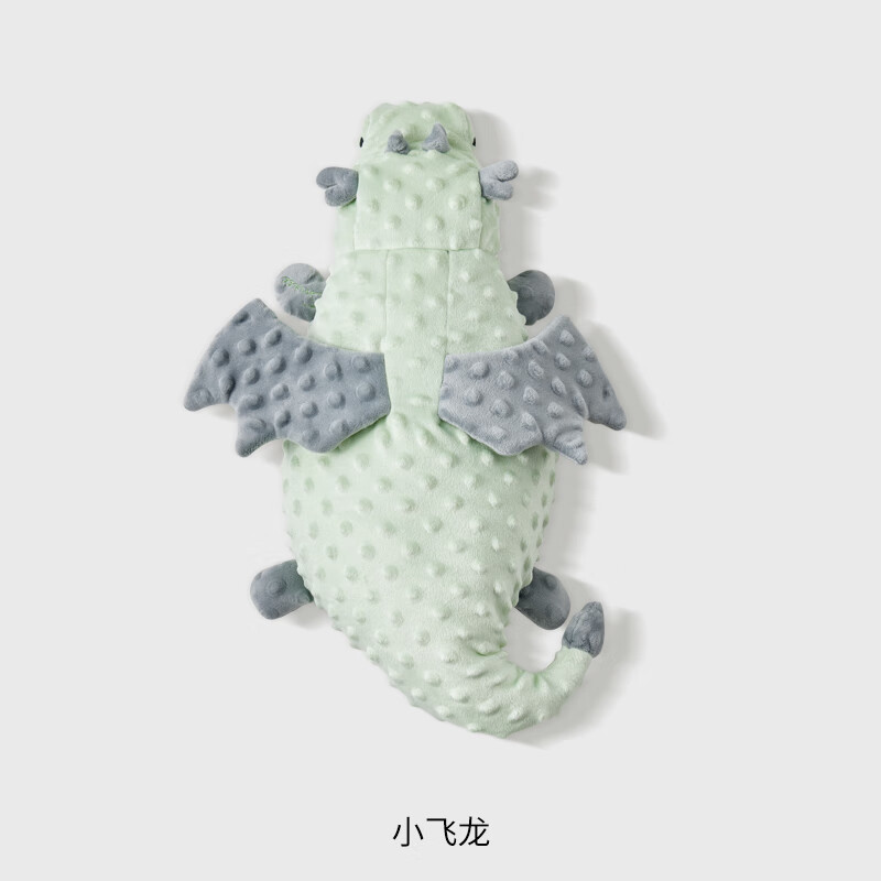 嫚熙（EMXEE）婴儿安抚枕头新生儿童宝宝防摔侧翻躺睡抱枕哄睡神器【豆豆绒】 小飞龙