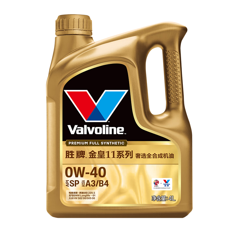 ���ڲ�����ʤ�ƽ��11 ��ѡȫ�ϳɻ��� ������ ���������� 0W-40 SP A3/B4 4L 292.5Ԫ