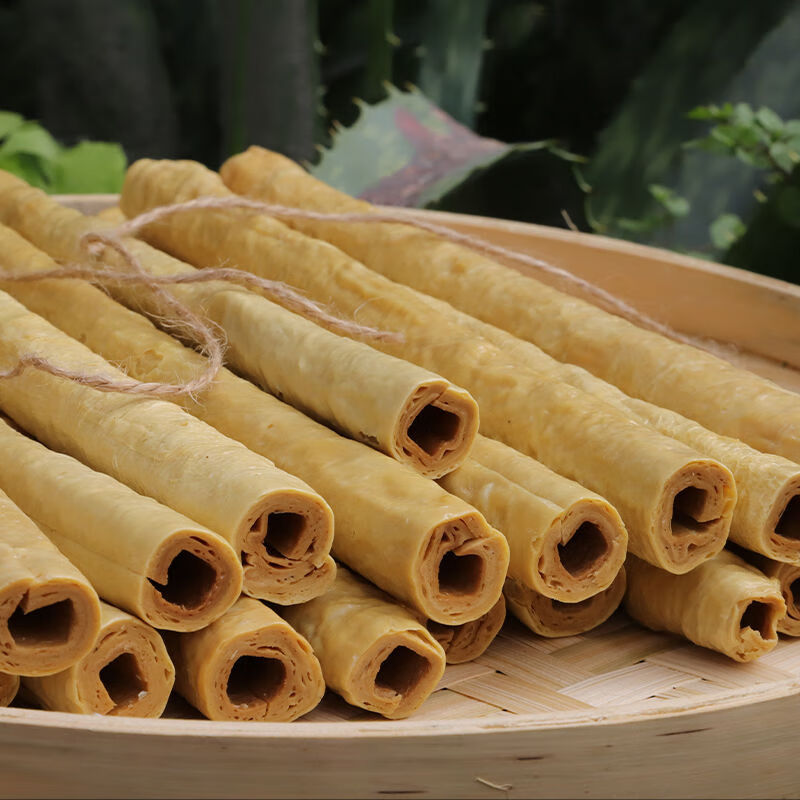 味斗坊四川手工豆桿傳統豆筍豆筋棍豆腐皮豆棒內江豆棍豆腐棒腐竹隆昌 500g