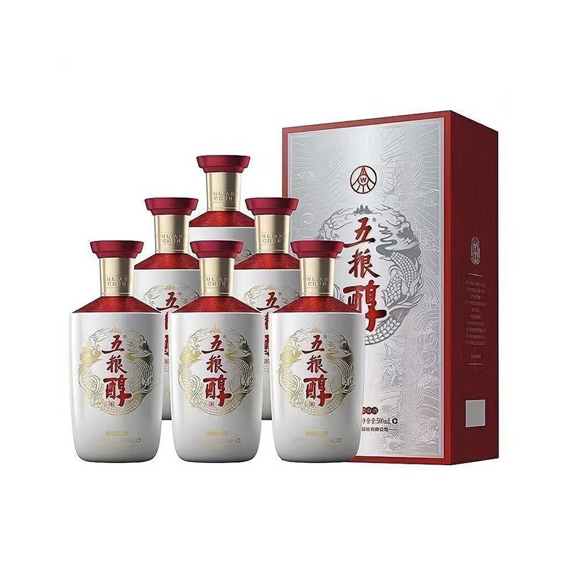 五粮液股份 五粮醇 浓香型白酒 收藏送礼 50度 500mL 6瓶 五粮醇银装