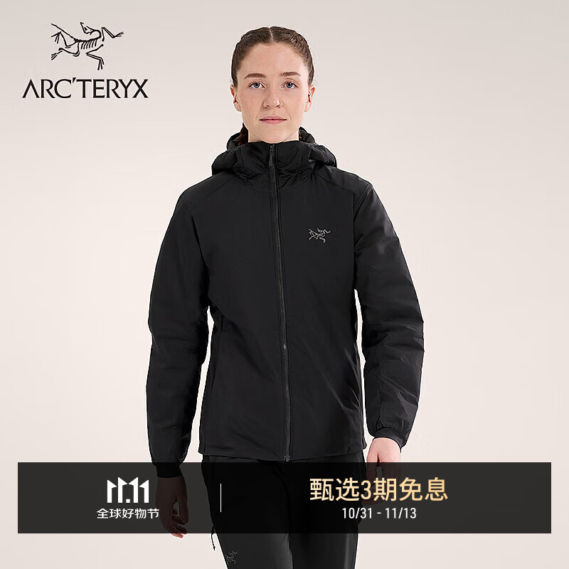 ARC&#039;TERYX始祖鸟 ATOM HOODY 女子 保暖棉服 Black/黑色 M