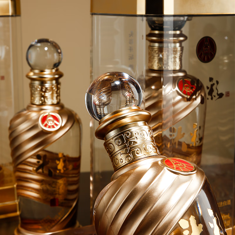 五粮液股份出品 白酒 浓香型白酒 纯粮酒 礼盒装 52度 500mL 2瓶 头彩2瓶送礼袋