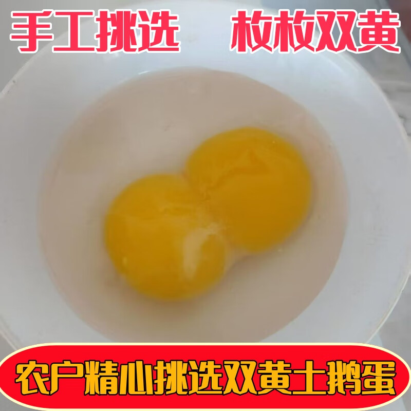 蒙山鲜蒙山双黄咸鹅蛋礼盒装土特产箱土鹅蛋双黄蛋咸蛋 120克/枚【精选装大小均匀】 10枚装