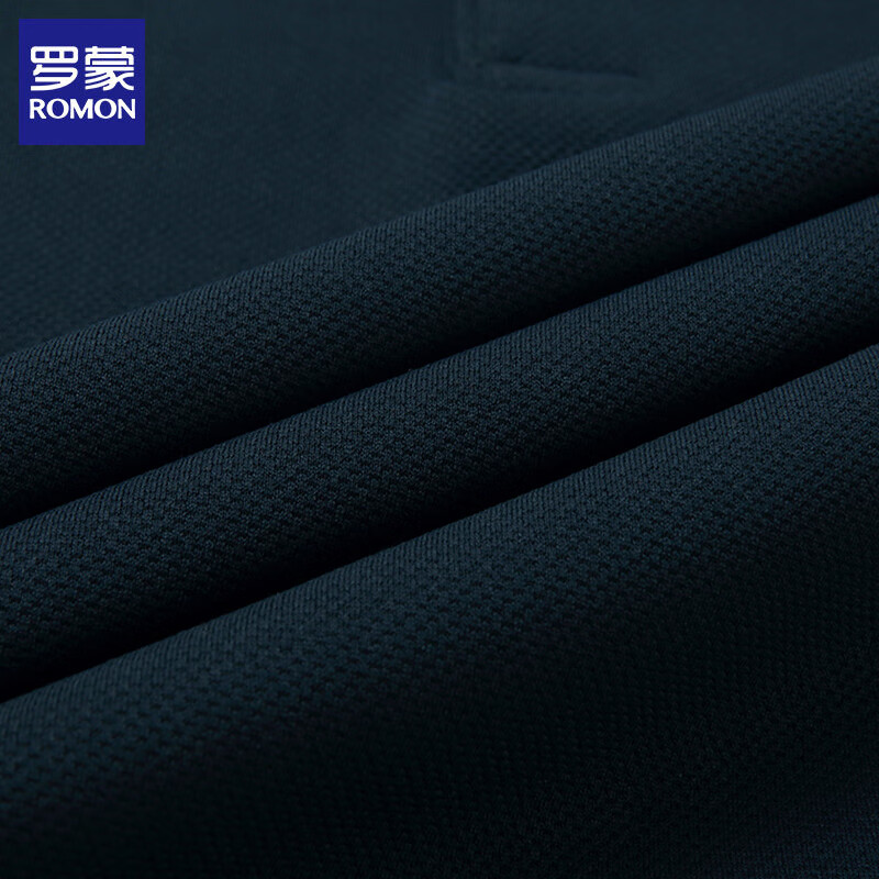 ROMON加绒男士长袖T恤男2025秋冬季新款保暖休闲翻领体恤衫男装上衣 墨绿色 4XL (190)