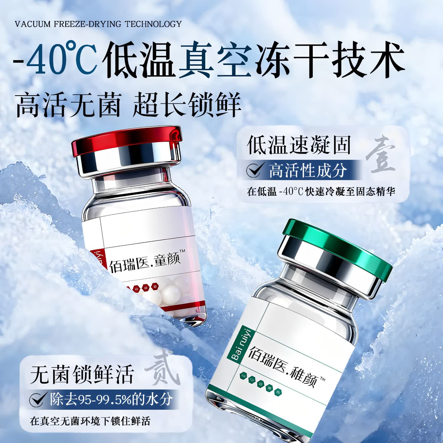佰瑞医童颜水光原液自用微球左旋乳酸械字号胶原蛋白滚针微针居家水光 【疗程】童颜针水光3瓶+胶原水光溶液3瓶+操作包3