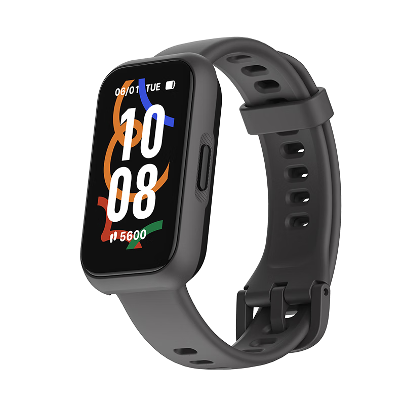 Keep智能手環(huán)運(yùn)動(dòng)手環(huán) 健身血氧心率監(jiān)測 B5 Lite - 黑色+黑色硅膠表帶【表帶以贈(zèng)品形式發(fā)出】