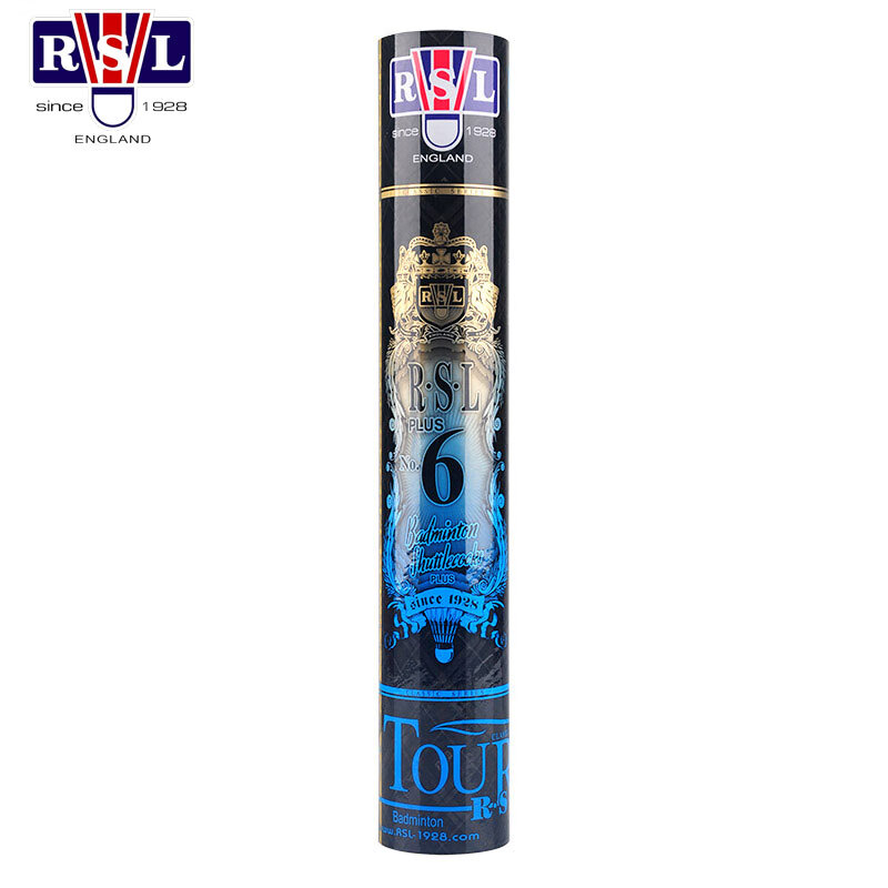 亚狮龙（RSL）羽毛球比赛训练稳定耐打RSL6PLUS鸭毛77速12只装/桶