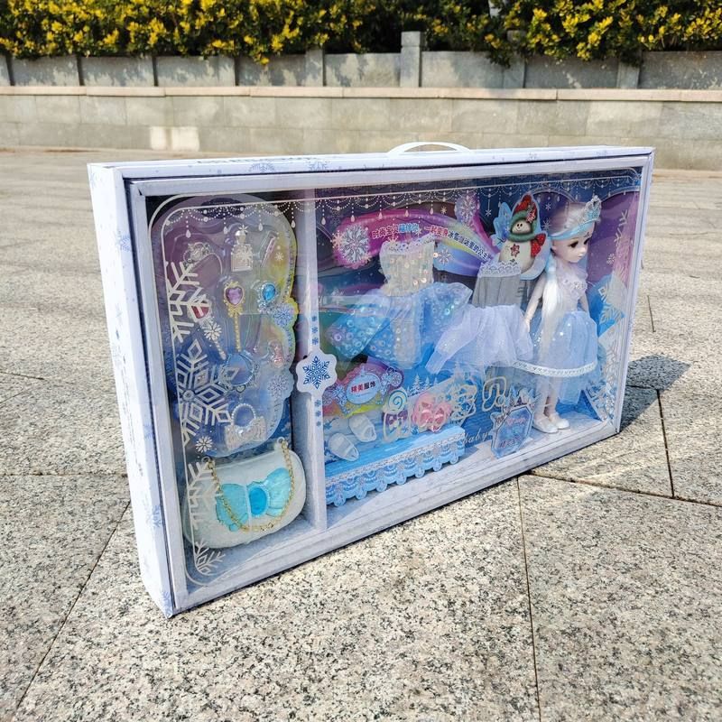 无上佳品时尚宝贝公主娃娃饰品换装精美礼盒女孩儿童玩具角色扮演礼品批 时尚宝贝冰雪娃娃6603