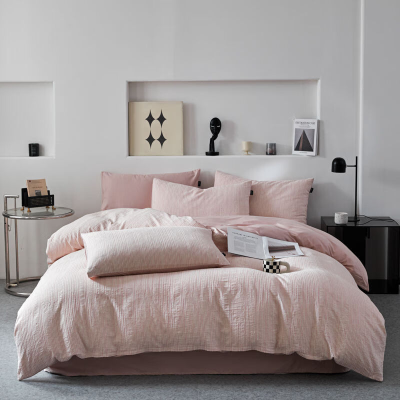 柏琳家纺2025新款全棉色织水洗立体提花四件套柏林款 柏林