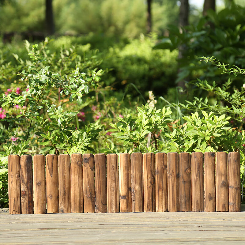 墨薰槿室外养花假花乌龟仓鼠放养栅栏隔离木头窗台花围栏小篱笆花台