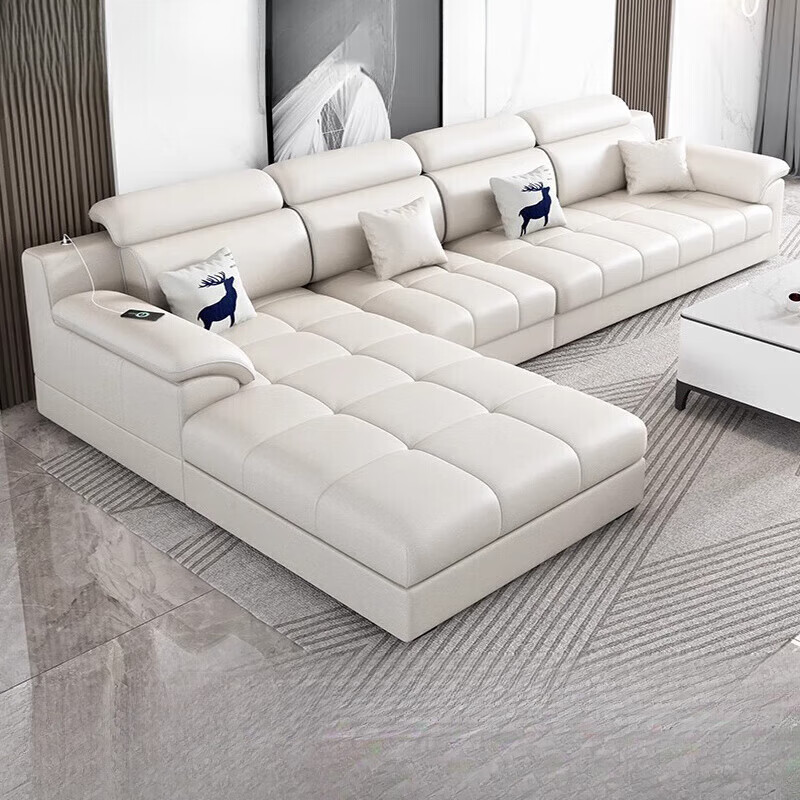 御巢盛2026新款沙发客厅现代简约轻奢大小户型绒布科技布贵妃布艺沙发 钥匙扣-随机发货 科技布/科技绒海绵版 1m