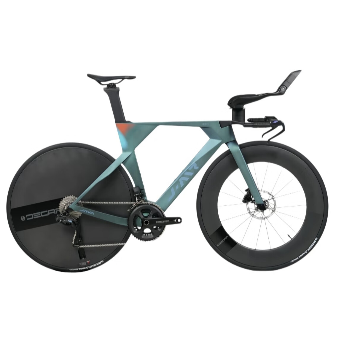 佳沃JAIR-VEGA-TT-24S气动公路车电子变速高端碳纤维综合型自行车 竹青 S【适合身高165-173cm】