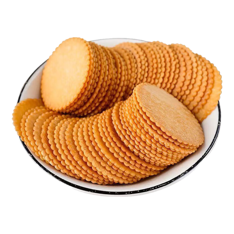 香葱王薄脆饼干早餐休闲零食童年怀旧解馋小吃独立包装整箱批发 【10包】香葱王薄脆饼干