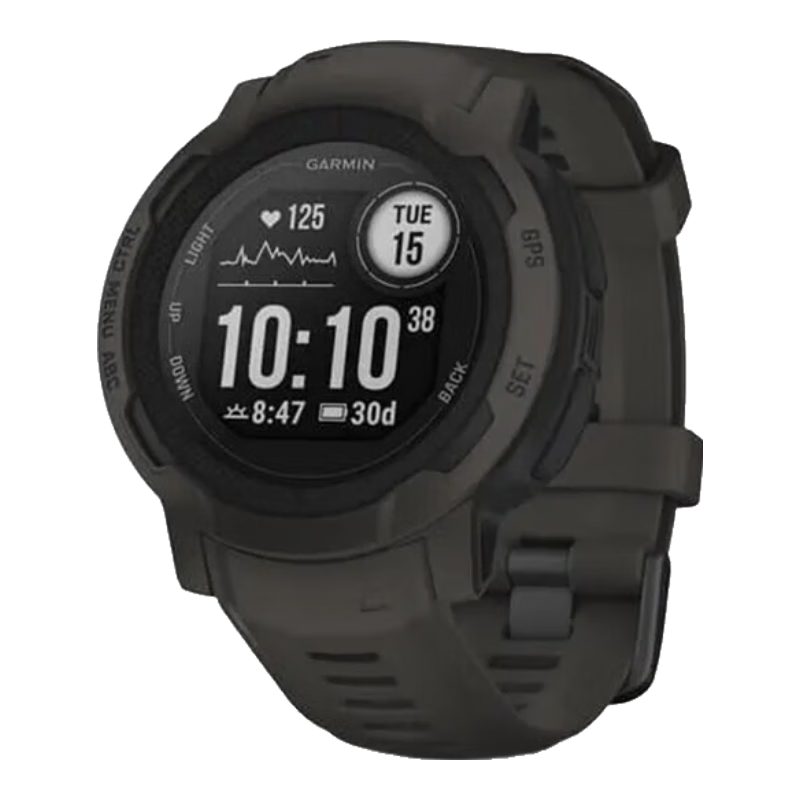 佳明（GARMIN）Instinct 2 GPS定位戶外運動心率標準版跑步智能手表 石墨灰010-02626-10