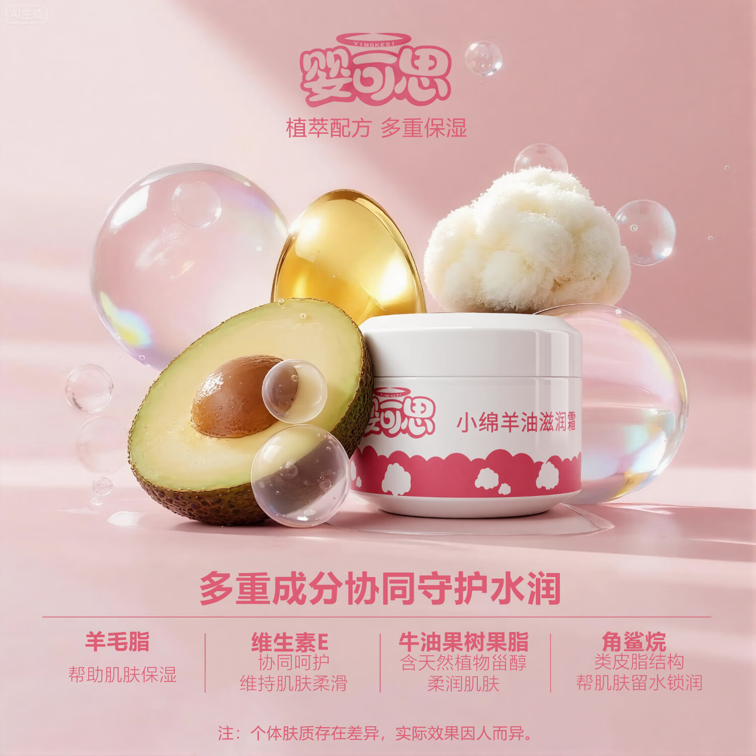 婴可思 【老配方】儿童面霜 宝宝保湿滋润霜 擦脸霜面霜儿童霜 【老配方】【三瓶超值装】